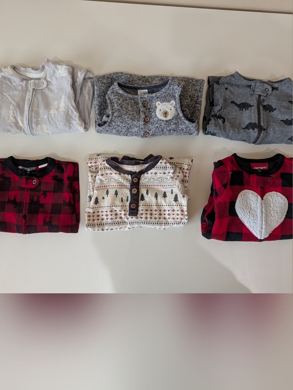 3 Months Baby Onesie/ Footie Set Of 6.
